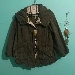 Free people coat in mid condition.